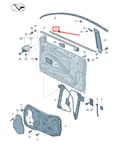 Vw Cc 35 Door Window Opening Seal Front Left Outer 3C8837475J041. Fixed Price $225.62.