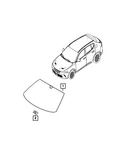Genuine Alfa Romeo Windshield Spacer Part #68094282AA. Fixed Price $10.50.
