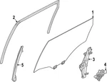 Genuine Nissan Run Weather-strip 82330-6TA0D. Fixed Price $67.15.