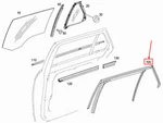 Mercedes-benz W212 Window Guide Rail Rear Left A2127351925. Fixed Price $614.92.