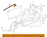 Gm Oem 16-19 Cascada Door Interior Trim-belt W'strip 13464817. Fixed Price $102.86.