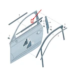 Audi A3 Front Right Outer Door Window Weatherstrip 8V5837478A No Duty. Fixed Price $79.25.