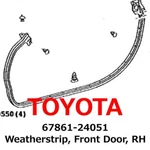 New Toyota Genuine 2002-2010 Lexus SC430 Weatherstrip Front Door Rh 67861-24051. Fixed Price $89.99.
