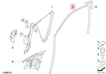 Genuine Bmw X5 E53 3.0D 3.0I 4.4I 4.6IS Front Right Window Guide 51327020578. Fixed Price $148.69.
