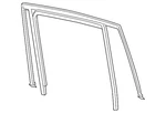 Genuine Volkswagen Run Weather-strip 3CN-837-439-A-5AP. Fixed Price $72.79.