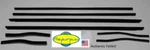 65 66 Mustang Coupe Convertible Door Window Felt Fuzzies Rubber Seal 8 Pc Kit. Fixed Price $219.99.