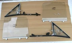 Datsun Nissan 620 Model 1972 79 Door Window Glass Assy Pair Left Right Used. Fixed Price $550.00.