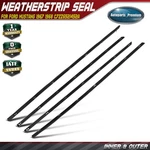 4PCS Inner & Outer Window Scraper Weatherstrip Seal Ford Mustang 1967 1968. Fixed Price $104.09.