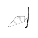 Door Glass Vertical Weatherstrip Fastback Oem Made Lh, 1969 1970 Mustang. Fixed Price $23.95.