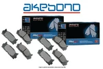 Front+rear Akebono Pro-act Ultra-premium Ceramic Brake Pads Usa Made AK96392. Fixed Price $199.00.