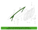 Genuine New Front Door Window Glass, Lh Run Suits Kia Sorento 2020-2024. Fixed Price $166.00.