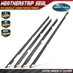 4PCS Door Inner & Outer Window Felt Weatherstripping Kit For Chevrolet Pontiac. Fixed Price $96.89.