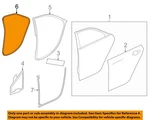 Gm Oem 14-19 Cts Rear Door Components-w'strip Body 84056860. Fixed Price $108.46.
