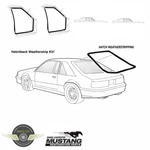 1979-1993 Mustang Hatchback Weatherstrip Kit Door Seals Run Channel. Fixed Price $179.99.
