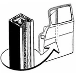Window Division Bar W/ Felt Driver/ Passenger Side Chevy/gmc Truck 55-63/ 67-72. Fixed Price $38.99.