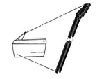 Mustang Door Glass Run Weatherstrip Pair 1967 - 1968 Daniel Carpenter. Fixed Price $25.95.