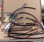 1955-1957 Chevrolet Belair 4DR Sedn Deluxe Door Window Felt Run Channel Seal Kit. Fixed Price $279.52.