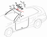 Mercedes-benz Cabrio Top Windshield Trim A2077200047 No Duties. Fixed Price $180.84.