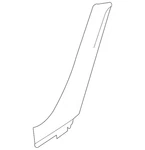Genuine Nissan Pillar Molding 76837-1ET1B. Fixed Price $492.51.