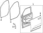 Oem Gm 2024 Chevrolet Trax 42731597 Front . Side Door Panel Weatherstrip Seal. Fixed Price $24.99.