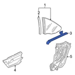 For Porsche 911 99-05 99654347504 Rear Left Outer Quarter Panel Molding. Fixed Price $125.44.