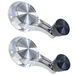 1965 1966 Impala Biscayne Vent Window Crank Chrome Metal Black Plastic Knob Pair. Fixed Price $49.99.
