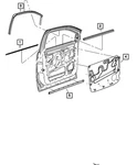 Genuine Mopar Front Door Glass Run Seal Right 55364230AE. Fixed Price $101.61.