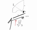 Mercedes-benz Cls C218 Front Right Door Window Guide A2187200815 No Duty To. Fixed Price $243.10.