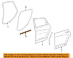 New Mopar 14-23 Jeep Cherokee Rear Door-belt Weather Strip Left 68103097AC. Fixed Price $49.95.