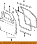 Chrysler Oem 05-10 300 Front Door Components-surround W'strip 5065990AE. Fixed Price $278.99.