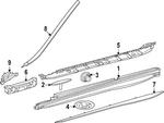 Genuine Mercedes-benz Windshield Molding 254-690-53-03. Fixed Price $77.59.