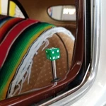 Clear Green Dice 2 Piece Door Plunger Set Kit Classic Camaro Van V8. Fixed Price $18.60.