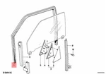 Genuine Bmw M3 E30 316I 318IS Left One-piece Window Guide 51321904781. Fixed Price $239.40.