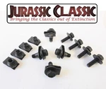 1946-80 Ford 8PK 5/16-18 Body Fender Extruded U-nuts & Hex Head Bolts W/ Washers. Fixed Price $16.99.
