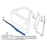Ford F-150 2021-2025 ML3Z1521453E Front Left Door Belt Molding. Fixed Price $551.32.