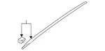Genuine Volkswagen Windshield Molding 5C6-854-328-C-5AP. Fixed Price $131.99.
