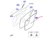 Genuine New Front Door Belt Inside Rh Weatherstrip Kia Sportage 2021-2024 #b. Fixed Price $120.84.