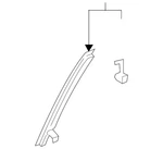 Genuine Mazda Window Regulator Guide BDGF-73-610C. Fixed Price $43.71.