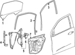 Genuine Gm Front Driver Side Door Window Weatherstrip 84468406. Fixed Price $60.16.