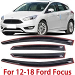 Fits Ford Focus 12-18 Acrylic Tape-on Window Vent Visor Sun Rain Deflector Guar*. Fixed Price $25.75.