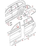 New Audi Q7 Front Left Door Strip Slot 4L0853283E2ZZ Oem No Duty To. Fixed Price $167.12.
