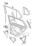 Genuine Vw Golf R32 Gti Rabbit Variant Window Guide Black 5GM839431J5AP. Fixed Price $183.99.
