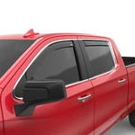 Egr 571691 In-channel Window Visors 4PC Dark Smoke Crew Cab 19-26 Chevy/gmc 1500. Fixed Price $74.99.