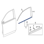 For Honda Pilot 2016-2022 72410TG7A03 Front Right Door Belt Molding. Fixed Price $52.26.