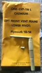 Nors 53 54 Plymouth Belvedere Savoy All Vent Window Frame Pivot Front Left. Fixed Price $7.44.