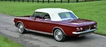 1962 1963 1964 Corvair Convertible Top Plastic Window & Pads, Gm White Vinyl. Fixed Price $733.00.