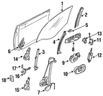 Genuine Mazda Window Regulator HG30-59-560D. Fixed Price $117.87.