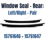 Pair Gm Oem Outer Rear Window Glass Sealing Weather Strip Trim 15761646+15761647. Fixed Price $36.79.