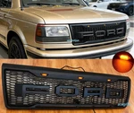 Grille Ford F150 Bronco 1992 93 94 95 1996 W/led +letter Black. Fixed Price $165.99.