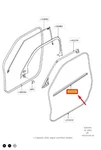 Range Rover Evoque L538 Front Door Weatherstrip Left Inner LR092055 Genuine. Fixed Price $54.89.